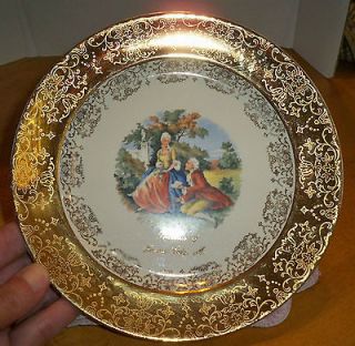 Souvenir of Kansas City Crest O Gold Sabin Collector Plate 22K