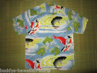   Shirt Aloha Island Mens sz XS Koi Retro Avanti Surf Hawiian Tropical