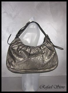 BURBERRY Woman Shoulder Bag All Avondale Dark Nikel Leather Luxury New