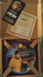 CHEKOV ENSIGN COLLECTOR PLATE by HAMILTON Plate #2635B in Original box 