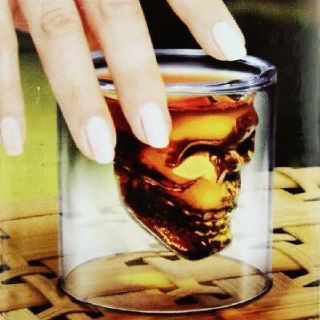 New 500ML Crystal Skull Head Vodka Shot Glass Drinking Cup Drinking 
