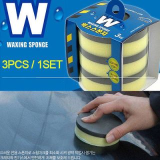 NEW 3PCS/1set Anti Scratch Car Cleaning Wax/Polish Sponge Pad Vehicle