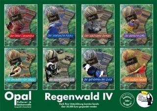 Opal sock yarn Regenwald Rainforest series # 4 one skein 8 choices