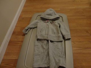 Old Navy Track Suit set with Sherpa Lined Hoodie 2t