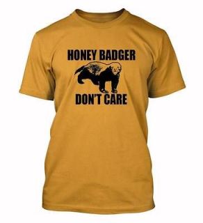 Honey Badger dont Care T shirt youtube funny vid HB don care shirts S 