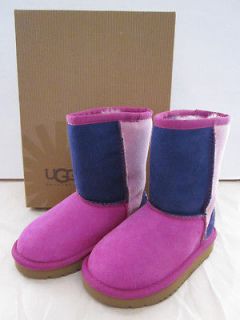 NIB UGG Australia Classic Short Patchwork Boots Toddler Size 6, 7, 8