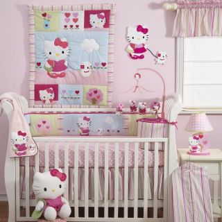 Hello Kitty & Puppy 3 Piece Baby Crib Bedding Set by Bedtime Originals