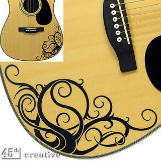 Yin Yang Vine   Acoustic guitar graphic decal   fits Gibson epiphone 