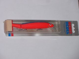 Rebel Floating Jointed Old Stock Red/ Blue 5 1/2 inch Fishing Lure