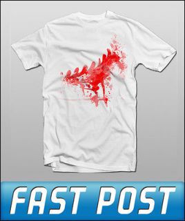 Gears of War 3 T Shirt   Lancer Rage   White *NEW & SEALED*