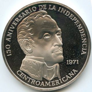 Panama 1971 Independence Silver Coin   20 Balboas Plata   3.85 oz Troy