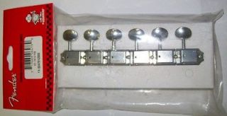 Fender® Chrome Vintage Tuners RH Strat/Tele With Bushings & Screws 