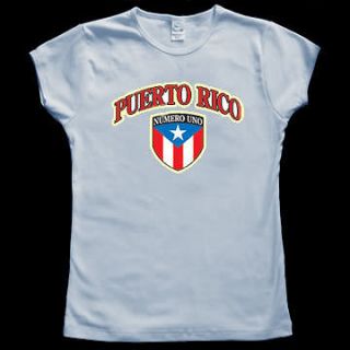Puerto Rico Rican Flag Baby Doll Tee JUNIOR T SHIRT