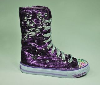   Twinkle Toes Shuffles Bizzy Bunch Purple Sneakers Shoes 83311L PUR