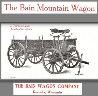 Bain Mountain Wagon Western Pioneer Hickory antique farm Victorian 
