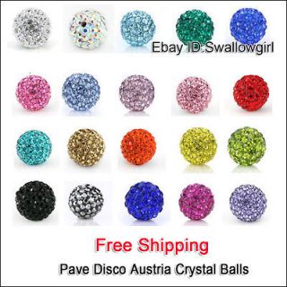10X 27 Color SHAMBALLA Disco Spacer Bead Austria Crystal Balls DIY 