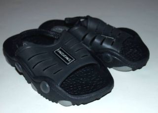 Boys OshKosh Black Slides Sandals Pool Beach Water Proof ~ Size 11 