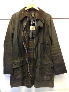 BARBOUR SOLWAY RARE 1960s WAXED JACKET C44 GREEN