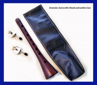   ARMENIAN 2 Reed CASE Apricot Wood Duduk Oboe Flute Mey Ney Balaban NEW