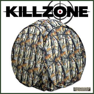 KillZone Turret Hunting Blind Ground Blind with Open Woods Camo Deer 