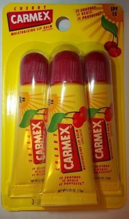 X3 CARMEX Moisturizing lip balm Soothes/Heals/Protects/spf 15 *You 
