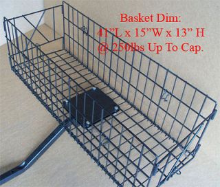 Small 1 1/4 Hitch Receiver Wire Basket Cargo Carrier ATV UTV Truck 