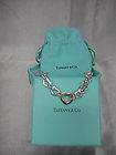 Authentic Tiffany & Co. Sterling & 18K Heart Link BraceletMINT 