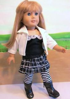 American Girl Battat 18 Doll Clothes 5pc SKIRT Top LEGGINGS Jacket 