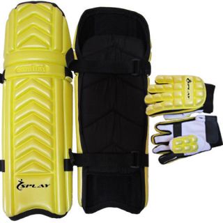 Cricket Leg Guard Batting Gloves Set Kit Lightweight Moulded Glove Pad 