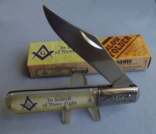 LARGE MASONIC BARLOW POCKET KNIFE   MANY MORE MASON ITEMS