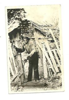 Vtg 1920s Afro American Uncle Tom & His Cabin unused Real Photo 