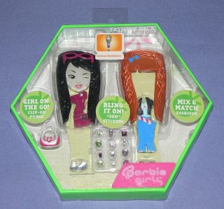 BARBIE GIRLS  PLAYER FASHION PACK ACESSORIES GREEN B BUCKS GEM 