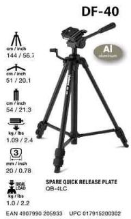 HOLIDAY SALE Velbon DF 40 Photo and Video Tripod, NIB, Same day, Free 