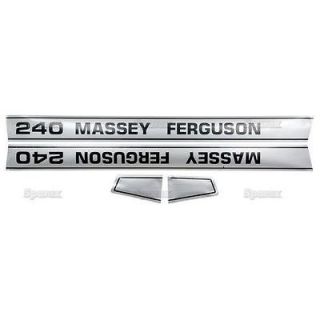 Massey Ferguso​n MF 240 MF240 Tractor Basic Hood Decal Set