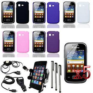 16IN1 Hard Case+Charger+Holder+Protector+Pen for Samsung GT S5300 