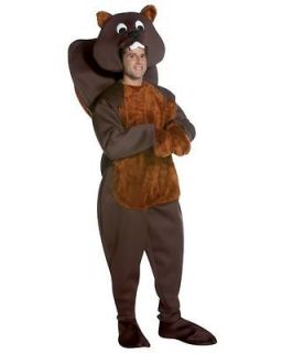Mens Adult Funny Brown Beaver Rat Mascot Costume