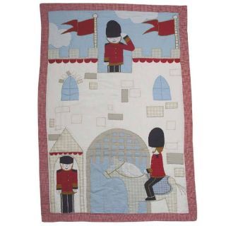   Bedding Toy Soldier / Guard Red & Blue Patchwork Quilted Bedspread