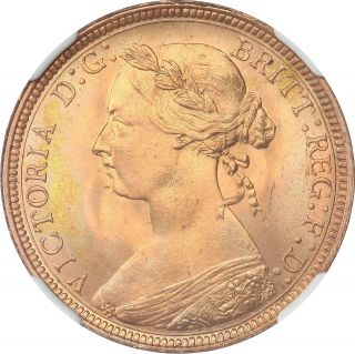 Great Britain Queen Victoria 1893 Half Penny MS65RD Highest graded