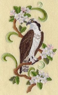   Osprey and Mayflower   2 EMBROIDERED BATH / KITCHEN TOWELS by Susan