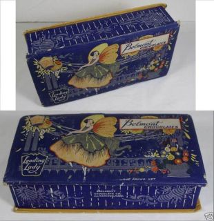 BEAUTIFUL ANTIQUE BELMONT CHOCOLATES CANDY BOX, LEADING LADY DESIGN 