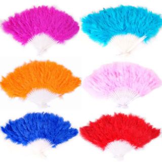   Dress up Photography Costume Party Prop Elegant Feather Dance Hand Fan