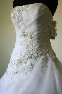 Anjolique Benjamin Roberts 2001 Wedding Dress Gown UK 12 White BNWT