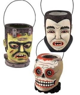 Bethany Lowe Halloween Ghoulish Bucket Set 3 NEW Greg Guedel GG1108