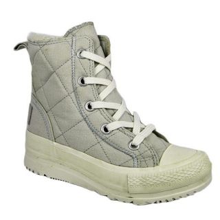 Converse 532324 Alice Mid Womens Quilted Textile Lace Up Boots Grey