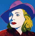 Andy Warhol   Ingrid Bergman with Hat wartime 20x20 Canvas Giclee ART 