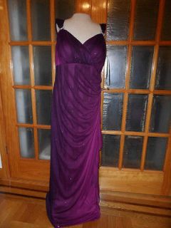 10940w Made USA Betsy&Adam New Purple glittering Party Dress Size18w 