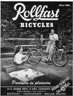 1948 Rollfast Bicycles Partners In Pleasure Ad