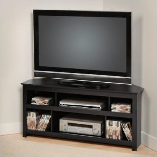 Corner Entertainment Media Center TV Stand Furniture Storage Wood 