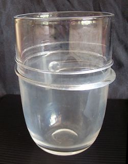 Hadeland Art Vase   Severin Brorby signed   Clear with Swirl   1970s