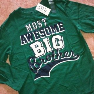 NEW Most Awesome BIG Brother Boys Graphic Shirt 5 6 7 8 10 12 14 